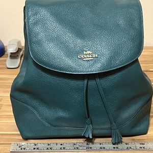 Coach Leather Backpack Purse